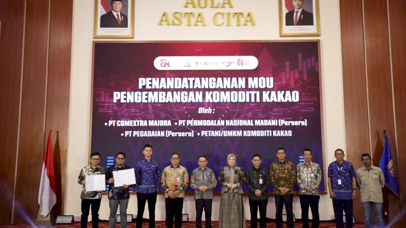 Pemerintah Provinsi Sulawesi Selatan bersama OJK mengoptimalkan sektor perkebunan kakao sebagai motor utama penggerak pertumbuhan ekonomi daerah