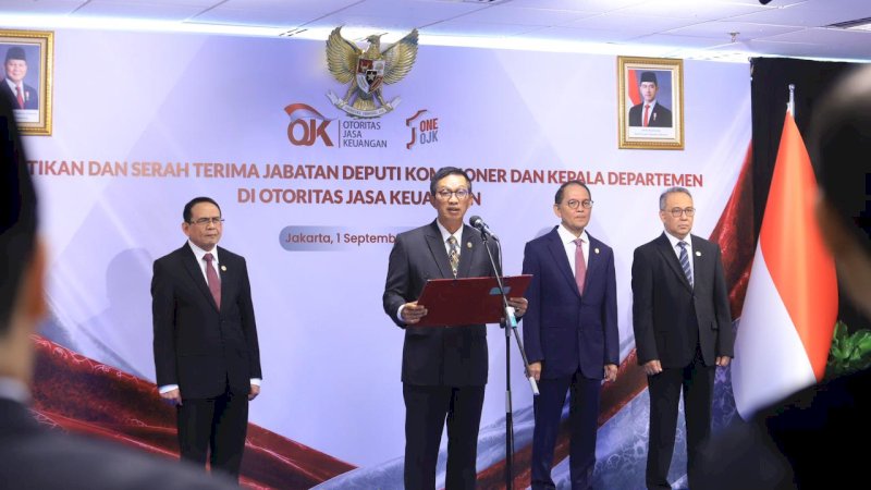 Dalam pelantikan tersebut, Bambang Mukti Riyadi dipercaya menjabat sebagai Deputi Komisioner Sistem Informasi dan Daerah, sementara Rendra Zairuddin Idris dilantik sebagai Kepala Unit Khusus Transformasi