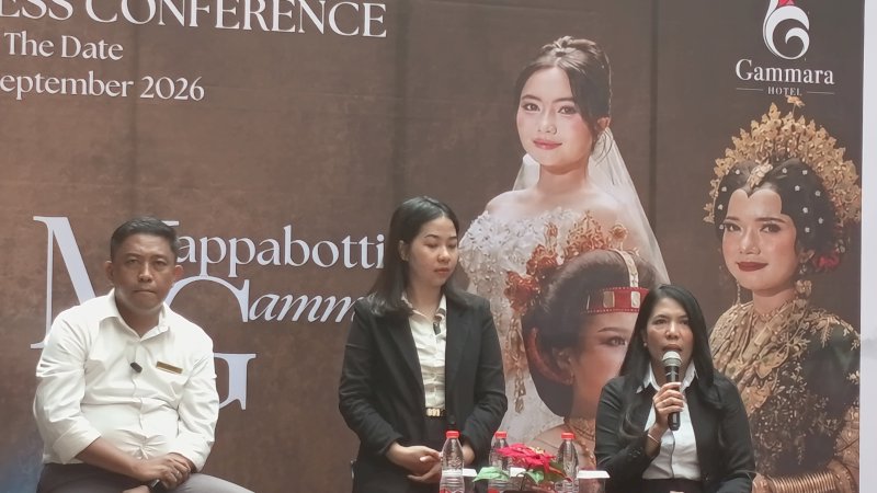 Pameran pernikahan megah ini dijadwalkan berlangsung selama tiga hari, mulai tanggal 4 hingga 6 September 2026, bertempat di Gammara Hotel Makassar