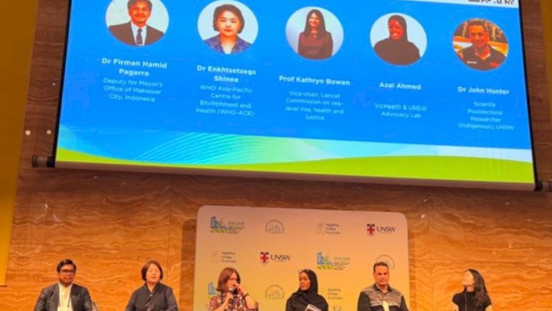 Firman Pagarra Paparkan Inovasi Urban Farming dan Lontara+ di Forum Kota Sehat Sydney