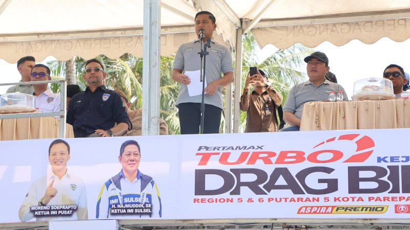 Parepare Jadi Tuan Rumah Kejurnas Drag Bike Region V dan VI Sulsel Putaran Kelima