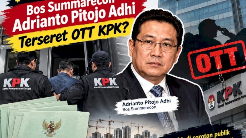 Presiden Direktur PT Summarecon Agung Tbk, Adrianto Pitojo Adhi, dikabarkan turut terjaring dalam Operasi Tangkap Tangan (OTT) yang digelar Komisi Pemberantasan Korupsi (KPK) terkait dugaan praktik korupsi di lingkungan Kementerian Agraria dan Tata Ruang/Badan Pertanahan Nasional (ATR/BPN)