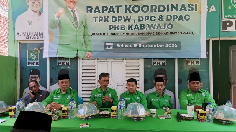 TPK DPW PKB Kawal Penataan Struktur Anak Cabang dan Ranting di Kabupaten Wajo