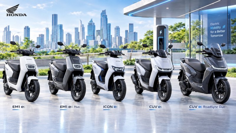 Motor listrik Honda 
Honda EM1 e: & EM1 e: Plus
Honda ICON e:
Honda CUV e: & CUV e: RoadSync Duo
