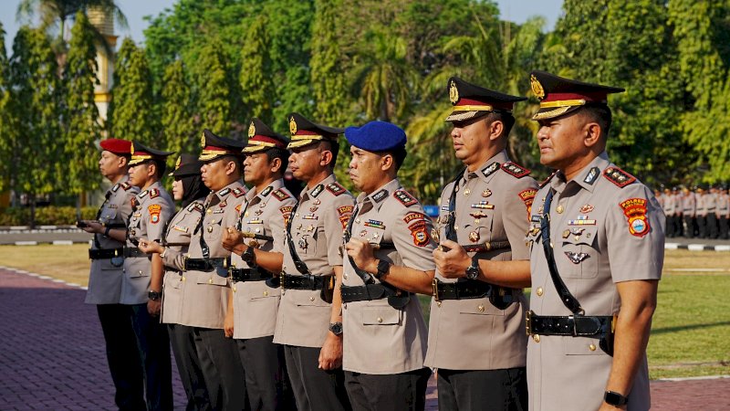 Kapolda Sulsel Pimpin Sertijab Lima Kapolres Jajaran yang Diganti