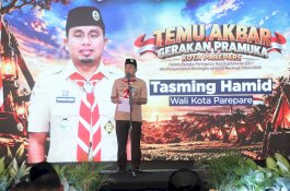 Sambut Kontingen Jambore Nasional 2026, Tasming Hamid Dorong Pramuka Terus Berkontribusi