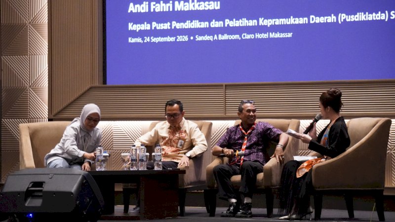 peluncuran program Pelajar Sulsel Menabung yang diprakarsai oleh Kantor Perwakilan LPS Wilayah III di Hotel Claro Makassar, Kamis, 24 September 2026