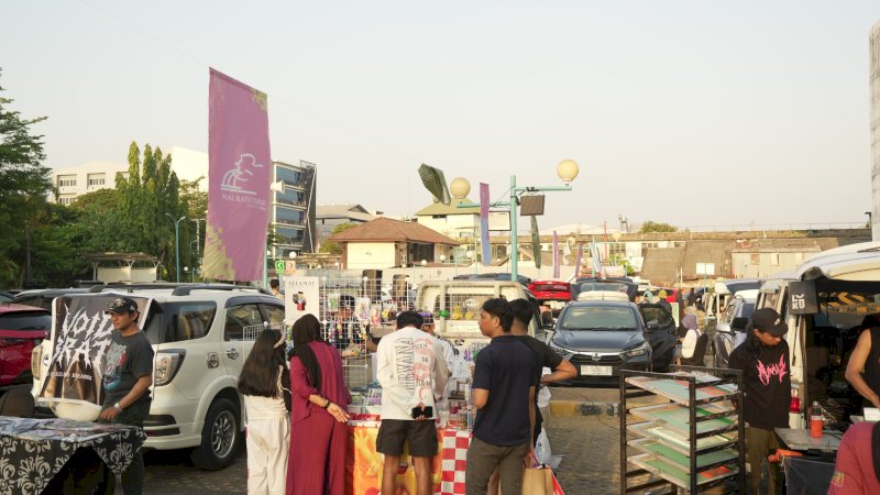 Mal Ratu Indah (MaRI) menyulap Area Parkir Toraja menjadi ruang publik interaktif bertajuk Artcade, Minggu (27/9/2026)