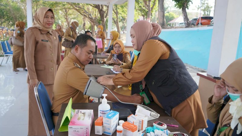 Jaga Kesehatan ASN, Pemkab Wajo Gelar Cek Kesehatan Gratis