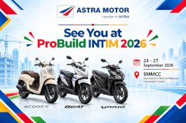 Asmo Sulsel Hadir di Pameran Konstruksi ProBuild INTIM 2026, Tawarkan Motor Honda DP Rp250 Ribu
