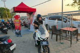 Honda Vario Evo 160 tampil menawan di Honda AT Family Day Gowa, dilengkapi fasilitas test ride dan promo penjualan menarik dari Asmo Sulsel.