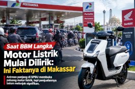 Kelangkaan BBM Jadi Momentum Motor Listrik di Makassar? Ini Jawaban Asmo Sulsel