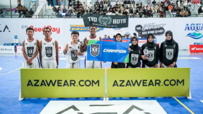 Frater mengalahkan SMAN 1 (SSN) Maros dengan skor 7-5 pada final di GOR UMI Makassar, Jumat, 25 September 2026.