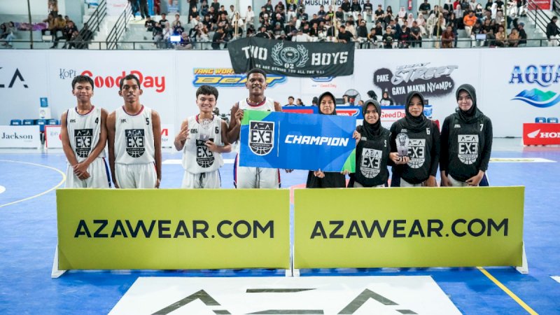 pemenang putra dan putri AZA 3X3 Competition 2026 South Sulawesi