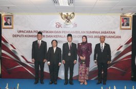 Perkuat Organisasi, OJK Lantik Deputi Komisioner dan Kepala OJK Daerah Baru
