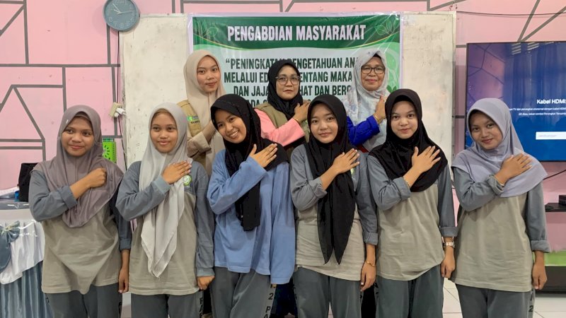 Poltekkes Kemenkes Makassar Edukasi Siswa MAN 2 Parepare soal Jajanan Sehat