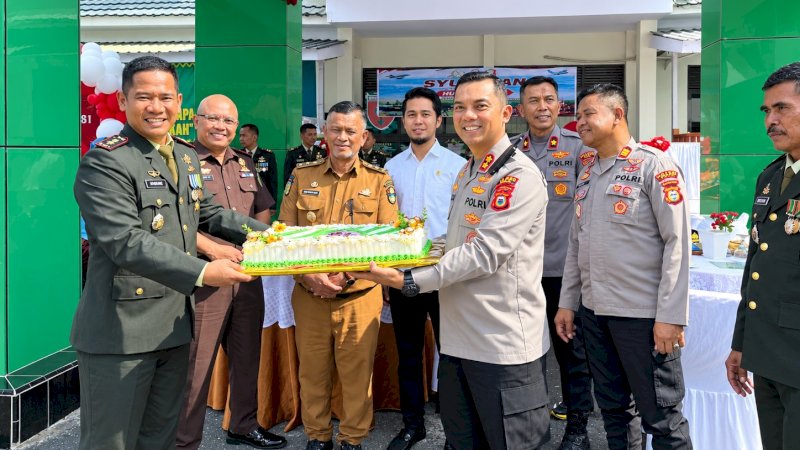 Kapolres Wajo Hadiri HUT ke-81 TNI di Makodim, Sinergi TNI-Polri Terus Diperkuat