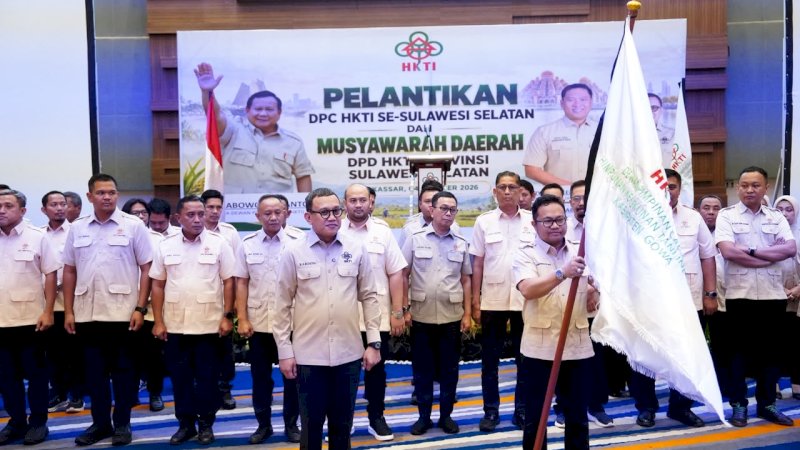 Wakil Bupati Gowa Darmawangsyah Dilantik Jadi Ketua HKTI