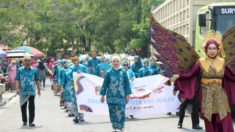 Diskominfotik Wajo Raih Best Costume, Andi Musdalifah: Ini Buah Kerja Bersama