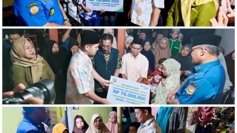 BPJS Ketenagakerjaan Berikan Santunan Rp732 Juta Kepada Tiga Pemadam Kebakaran Pangkep yang Gugur