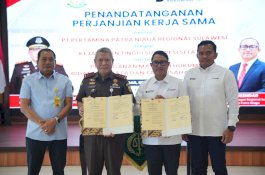 Perkuat Sinergi Kelembagaan, Pertamina Patra Niaga Regional Sulawesi dan Kejati Sulsel Teken PKS