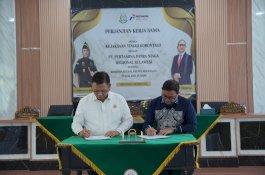 Perkuat Koordinasi Kelembagaan, Pertamina Patra Niaga Regional Sulawesi dan Kejati Gorontalo Teken PKS