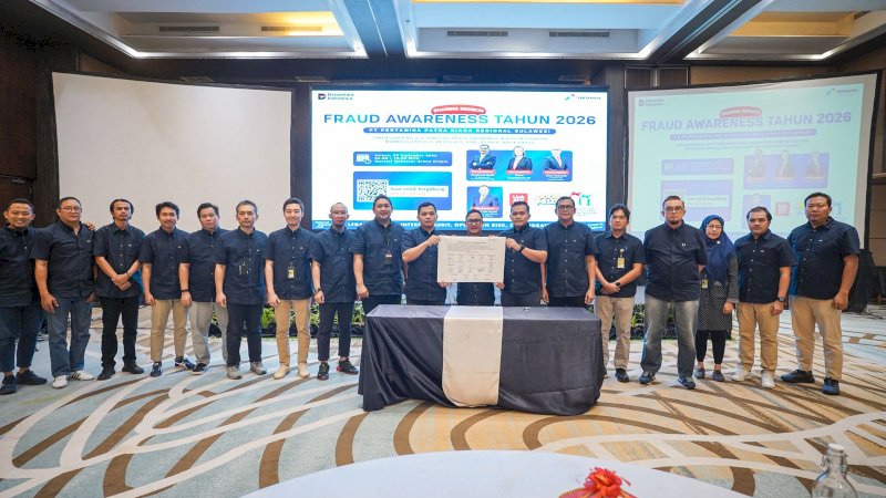 Sebagai langkah nyata dalam memperkuat tata kelola perusahaan yang baik (Good Corporate Governance/GCG) serta mitigasi risiko operasional, Pertamina Patra Niaga Regional Sulawesi menggelar acara Fraud Awareness Tahun 2026 di Kota Makassar