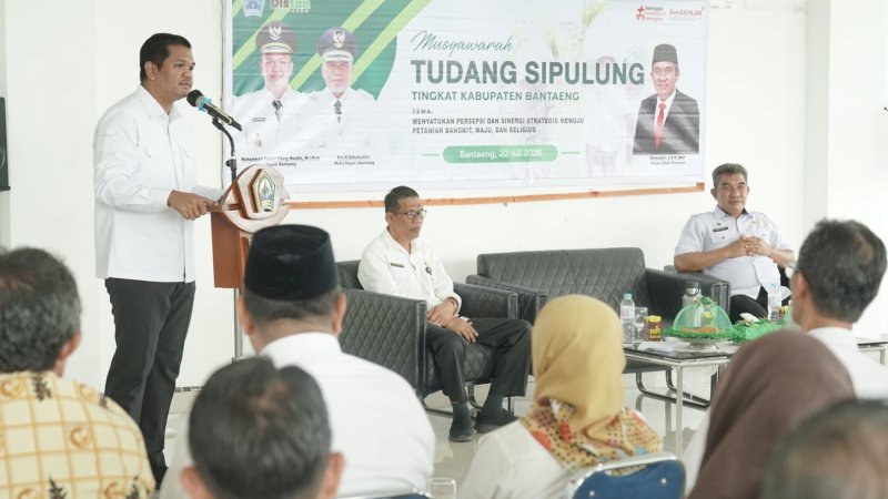 Bupati Bantaeng Hadiri Musyawarah Tudang Sipulung, Perkuat Sinergi Menuju Pertanian Bangkit, Maju, dan Religius