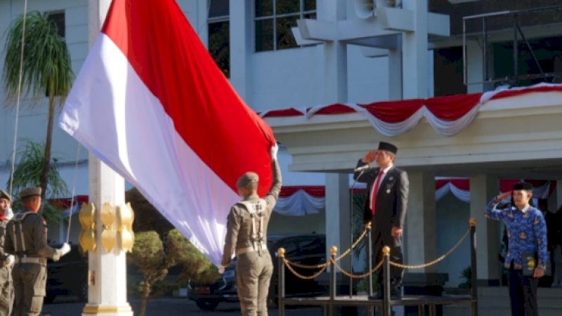 Upacara HUT Kemerdekaan RI di Bantaeng Soroti Surplus Beras Sulsel
