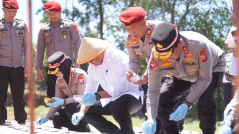 Bantaeng Jadi Lokasi Penanaman Bawang Putih Serentak Polri