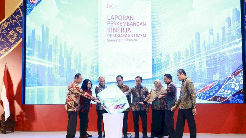 peluncuran Laporan Perkembangan Kinerja Pembiayaan UMKM Semester I Tahun 2026 yang berlangsung di Jakarta