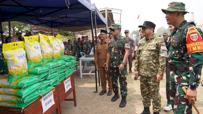 Bersama Danrem dan Dandim, Wakil Bupati Gowa Resmi Buka TMMD ke-130 di Bontonompo