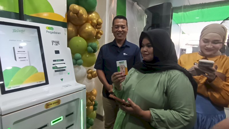 Pegadaian Luncurkan ATM Emas di Makassar, Perkuat Transformasi Digital dan Akses Investasi Masyarakat