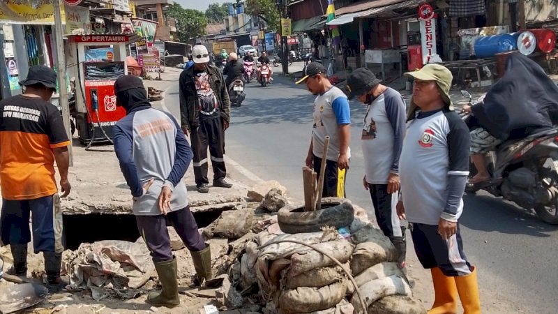 Satgas PU Benahi Drainase Rawan Banjir Paccerakkang