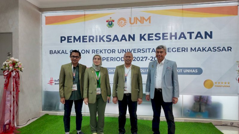 Tujuh Bakal Calon Rektor UNM Periksa Kesehatan di Rumah Sakit Unhas