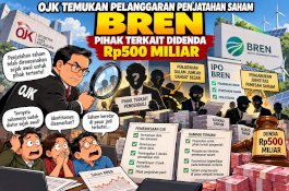 OJK Temukan Pelanggaran Penjatahan Saham BREN, Pihak Terkait Didenda Rp500 Miliar