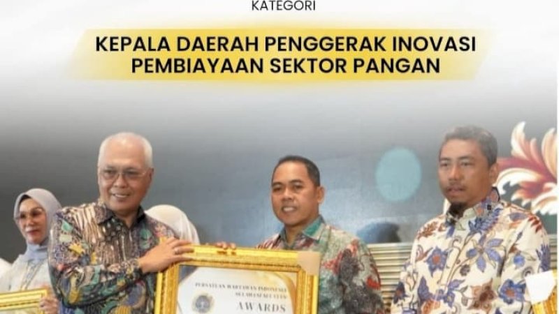 Bupati Wajo Andi Rosman Raih PWI Awards, Diapresiasi atas Inovasi Pembiayaan Sektor Pangan