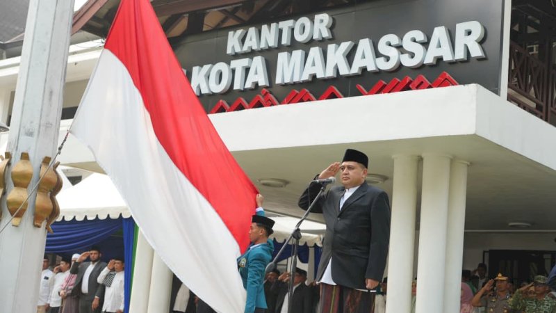Pimpin Upacara Hari Santri 2026, Wali Kota Appi Berikan Bantuan untuk Pesantren