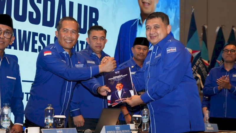 Dapat Dukungan Penuh, Appi Terpilih Secara Aklamasi Pimpin Demokrat Sulsel