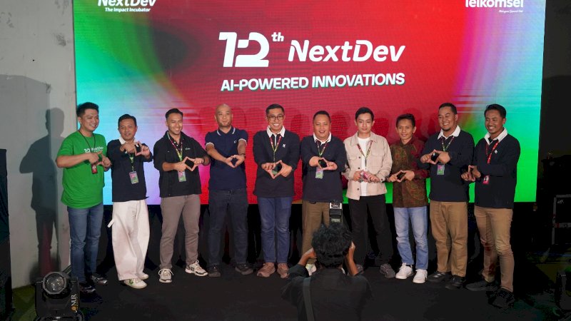 Telkomsel menggelar NextDev Local Meet-Up Makassar di Bikin Bikin Creative Hub, Nipah Mall, Kamis (22/10/2026). Dalam kegiatan tersebut, startup Belyo berhasil memperoleh tiket langsung menuju 20 besar NextDev ke-12 melalui inovasi digital untuk UMKM.