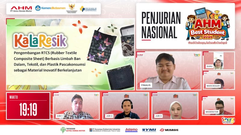 Fajrin Al Majid dari SMAN Sumatera Selatan meraih penghargaan Silver AHM Best Student 2026 melalui inovasi Smart Pest Control, sistem pertanian presisi berbasis kecerdasan buatan (AI) dan Internet of Things (IoT) untuk membantu pengendalian hama.