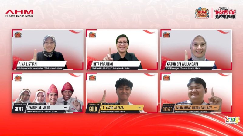 Muhammad Hatan Fahlady dari SMAN 3 Yogyakarta meraih penghargaan Bronze AHM Best Student 2026 melalui inovasi KALARESIK, yang memanfaatkan limbah ban bekas dan tekstil menjadi produk bernilai ekonomi seperti tas dan dompet.