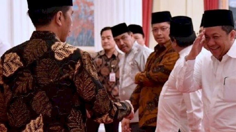 Presiden Jokowi dan Fahri Hamzah dalam sebuah kesempatan.