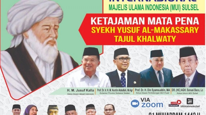 Hadirkan JK dan Din Syamsuddin, Ini Link Webinar Internasional Ketajaman Mata Pena Syekh Yusuf