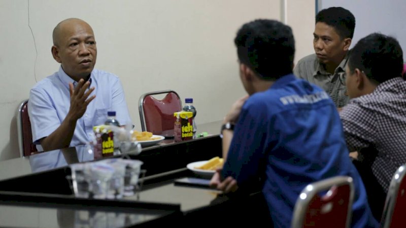 Haidar Madjid saat berkunjung ke redaksi Rakyatku, beberapa waktu lalu.
