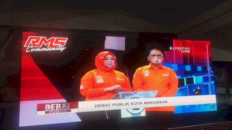 Danny-Fatma Bersikap Tenang dan Santun saat Debat Perdana Pilkada Makassar 