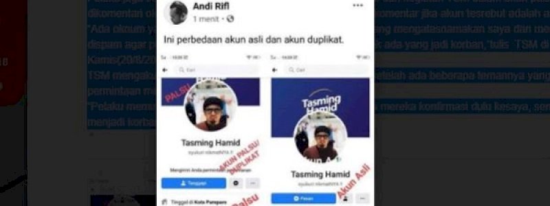 Akun Wakil Ketua DPRD Kota Parepare Dikloning, Pelaku Modus Dibelikan Pulsa
