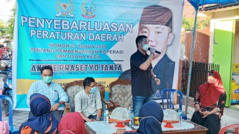 Dukung Pelaku Usaha, Andre Prasetyo Tanta Sosialisasi Perda No 7 Tahun 2019