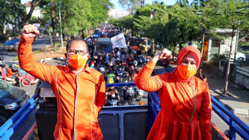 Pasangan Danny Pomanto-Fatmawati Rusdi (Adama).