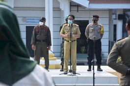 Pjs Bupati Gowa Pimpin Apel Operasi Penegakan Protokol Kesehatan Covid-19